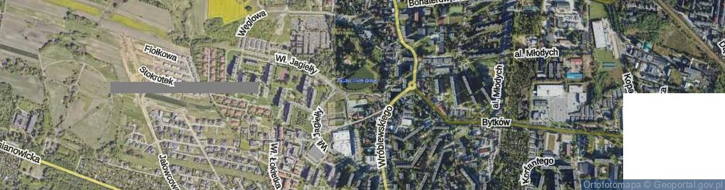 Zdjęcie satelitarne Królowej Jadwigi ul.